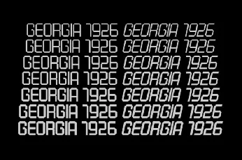 Georgia 1926 Family font