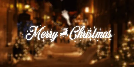 Merry Christmas font