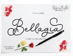 Bellagia demo font