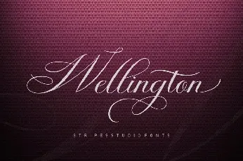 Wellington Script font