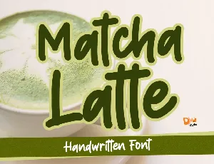 Matcha Latte font