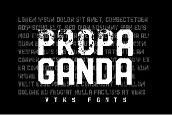 Vtks Propaganda font