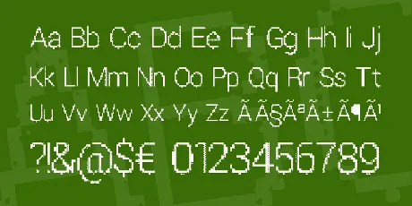 Parametric Glitch font