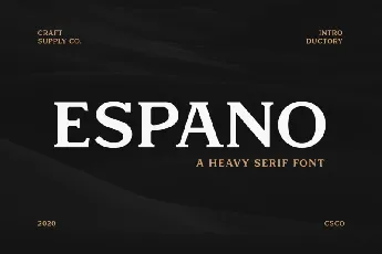 Espano Serif font