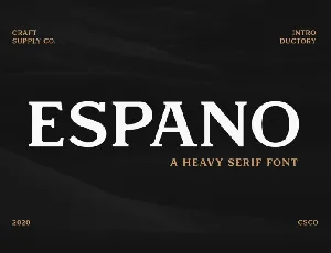 Espano Serif font