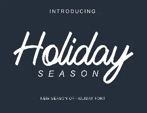 Holiday Season font