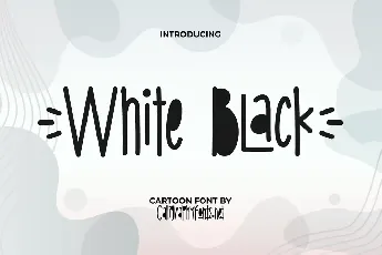 White Black font