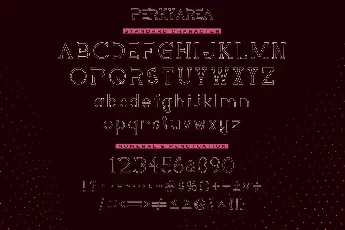 Perky Area Slab Serif font