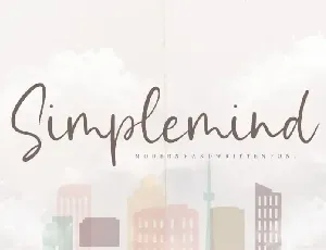 Simplemind Modern Handwritten font