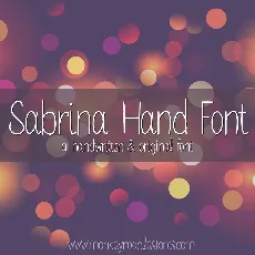 MRF Sabrina Hand font