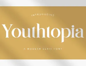 Youthtopia font