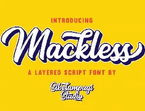 Mackless Script Free font