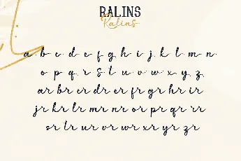 Ralins Demo font