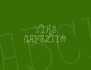 Vtks Cafezito font