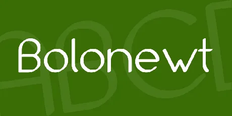 Bolonewt font