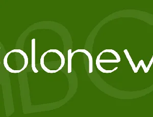 Bolonewt font