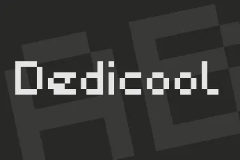 Dedicool font