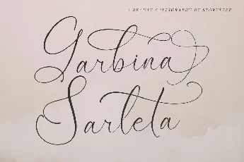 Garbina Sarleta font