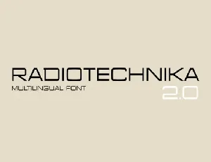 Radiotechnika font