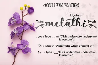 Melathi Script font