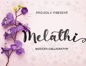 Melathi Script font