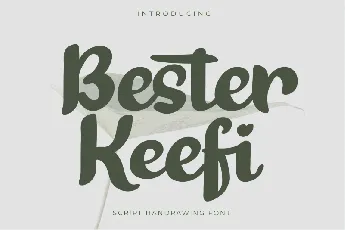 Bester Keefi Bold Script font