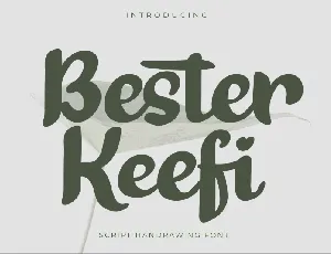 Bester Keefi Bold Script font