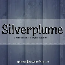 MRF Silverplume font