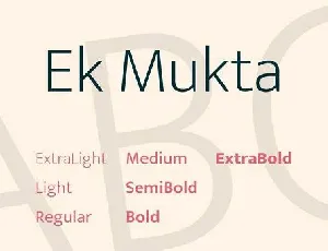 Mukta Family font