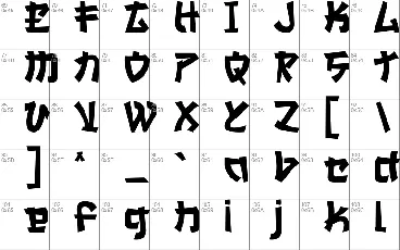 HANBAI font