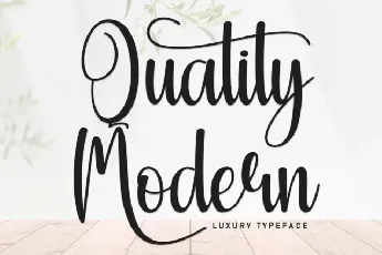 Quality Modern Script font