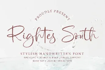 Rightes South DEMO font