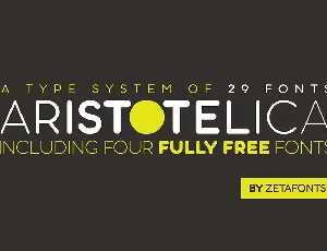 Aristotelica Family Free font