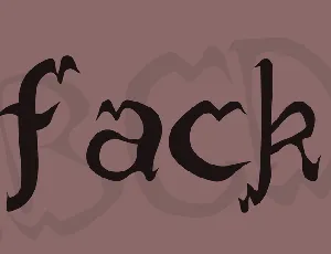 fack font