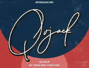 Qojack font