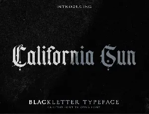 California Sun Blackletter Typeface font