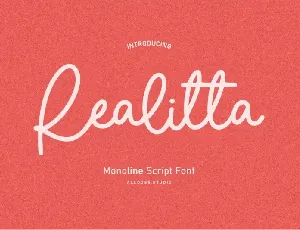 Realitta Handwritten font