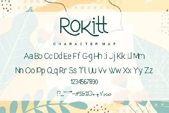 Rokitt – Monoline Sans Serif font