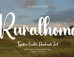 Ruralhome Script font