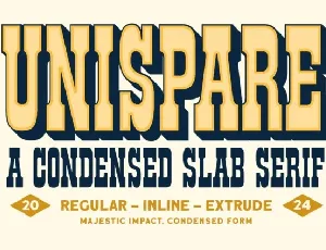 Unispare font