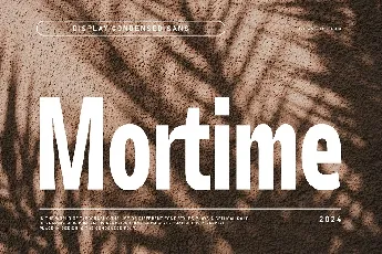 Mortime font