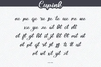 Cupink Demo font