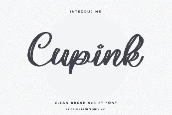 Cupink Demo font