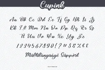 Cupink Demo font