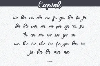 Cupink Demo font