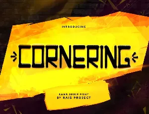 Cornering Demo font