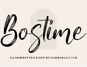 Bostime font