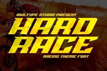 Hard Race font