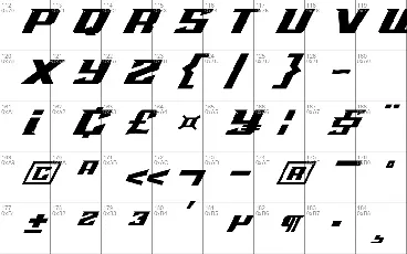 Hard Race font