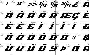 Hard Race font